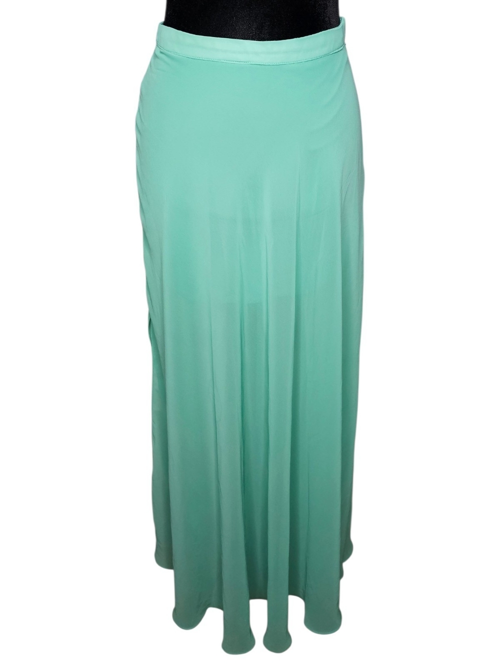 NWT Forever 21 Mint Aqua Chiffon Maxi Skirt Size XS